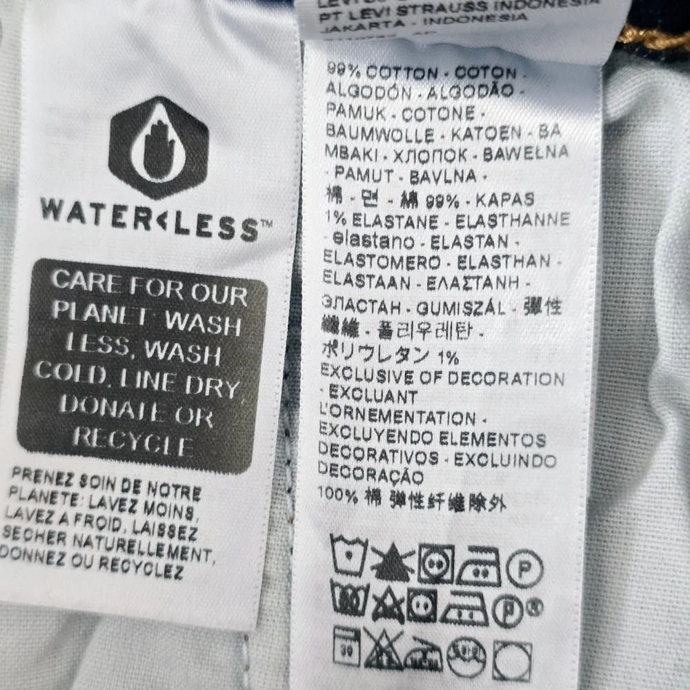 NWT Levi's Premium Wedgie Straight Jean Size 29 Blue Medium Wash - Picture 7 of 7